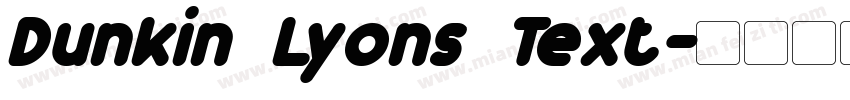 Dunkin Lyons Text字体转换